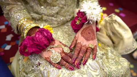 Asian bride Stock Footage 201193753