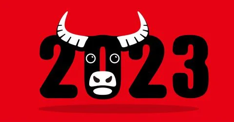 Asian buffalo face flat icon design, vector illustration Stock Illustration