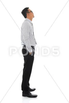 Asian businessman side view Stock Photos