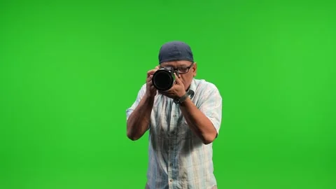 Asian camera man using tripod and camera Stock Footage 252871418