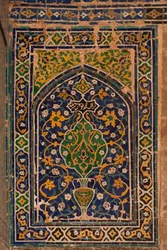 Asian ceramic patterns asian old ceramic mosaic. elements of oriental orna... Foto stock