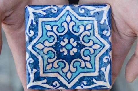 Asian ceramic patterns asian old ceramic mosaic. elements of oriental orna... Foto stock