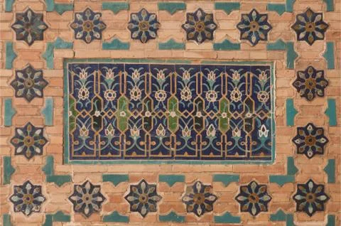 Asian ceramic patterns Stock Photos