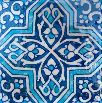 Asian ceramic patterns Foto stock