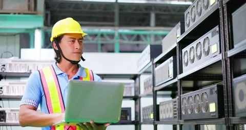 Asian check crypto mining machine Stock Footage 196209521