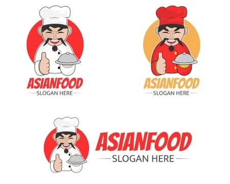 Asian chef Stock Illustration