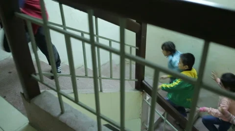 Asian Children Play in School Stock Footage 59578043