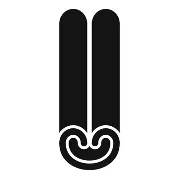 Asian cinnamon icon simple vector. Spice stick Stock-Illustration