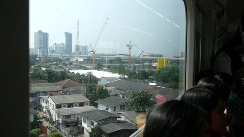 Asian commuters in City Train Stock-Footage 118659317