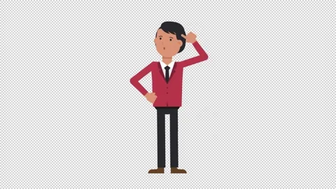Asian Corporate Man Thinking Stock Footage 205070355