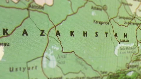 Asian Countries On The Physical Map Of The World. Видео 109061295