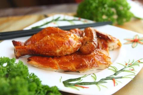 Asian Crispy Chicken Stock Photos