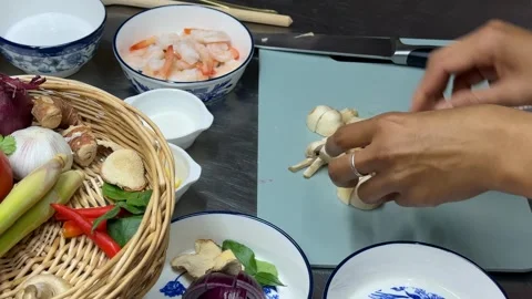 Asian Culinary Preparation Stock Footage 313867490