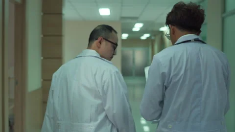 Asian Doctors are working in hospital , medical health care concept Stock Footage 168364341