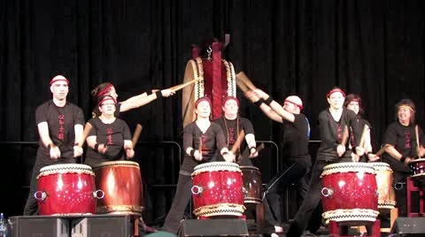 Asian Drummers 3 Stock-Footage 10892660