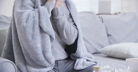 Asian elderly man feel sick Stock Footage 115511041