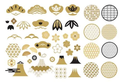 Asian elements Stock Illustration