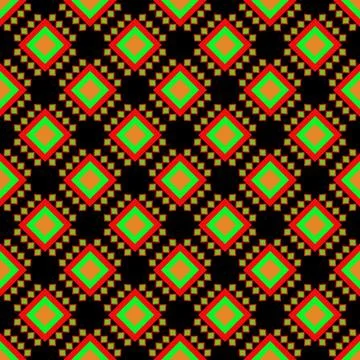 Asian ethnic geometric pattern Stock Illustration