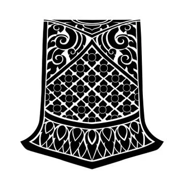 Asian Fabric Stock Illustration