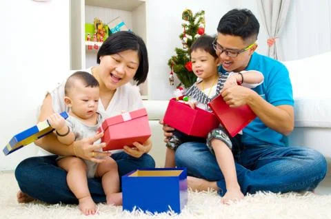 Asian family Stock Photos