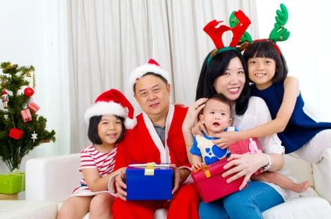 Asian family Stock Photos