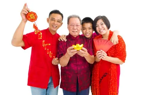 Asian family Stock Photos