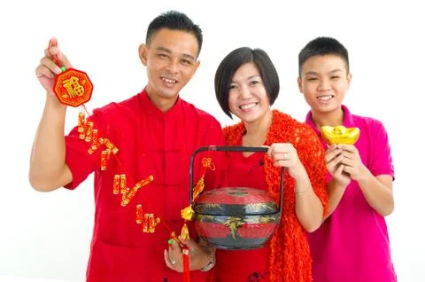 Asian family Stock Photos