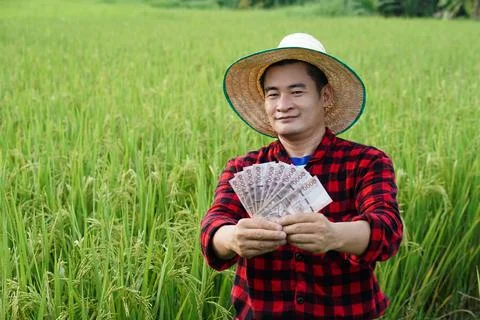 Asian farmer Foto stock