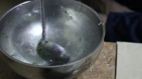 Asian farmers working in the kitchen, making traditional dishes Stock Footage 46460710