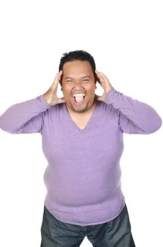 Asian fatman Stock Photos
