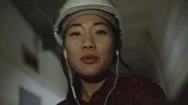 Asian Female Engineer Chatting Via Video Call Stock Footage