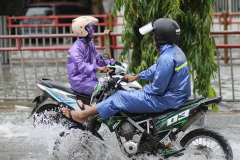 Asian flood Stock Photos
