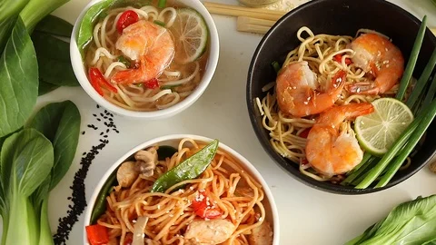 Asian food Stock Footage 88963375