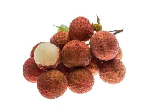 Asian fruit lychee Stock Photos