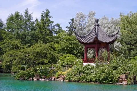 Asian garden Stock Photos