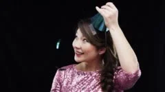 Dad asian girl taking a shower