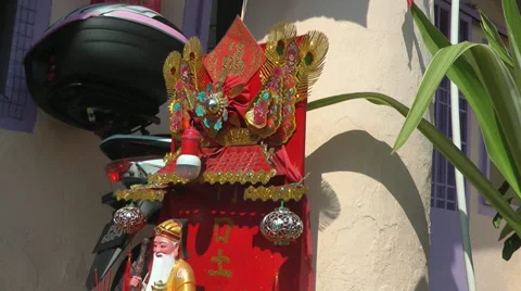 Asian God Statue Stock Footage 39862251