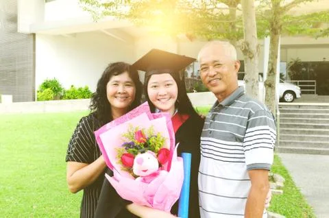 Asian graduation Stock Photos