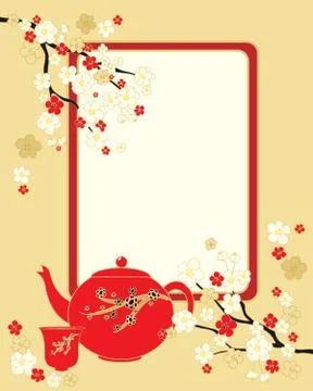 Asian greeting Stock Illustration