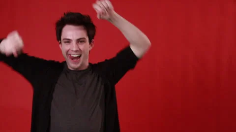 Asian Guy does the dance movements Stock Footage 22752990