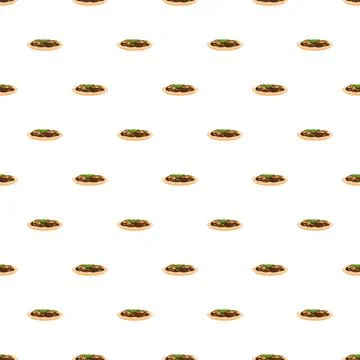 Asian inspired dish serving pattern on white background 库存插图