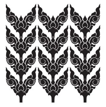 Asian interior Stock Illustration