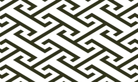 Asian kojitsunagi seamless pattern as turtle hexagons. Stock Illustration