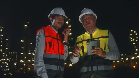 Asian man engineer working with tablet at petroleum oil refinery. Stock Footage 270460447