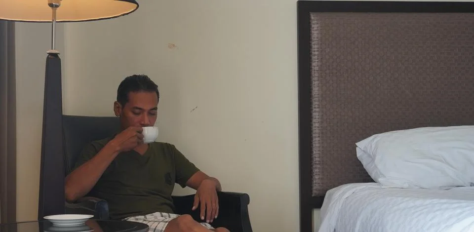 An asian man Face expression 스톡 사진
