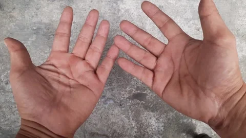 Asian man's hand Stock-Footage 246865710