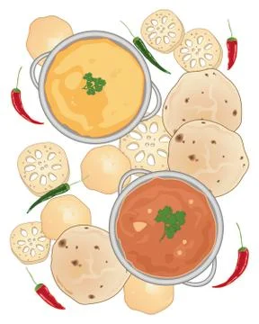 Asian meal Stock Illustration