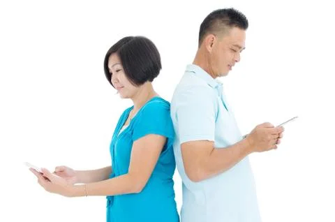Asian Middle couple Stock Photos