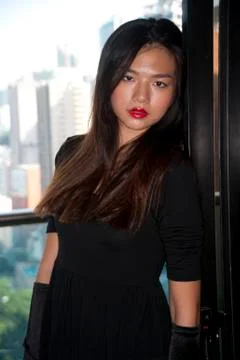 Asian Model posing various Stock Photos