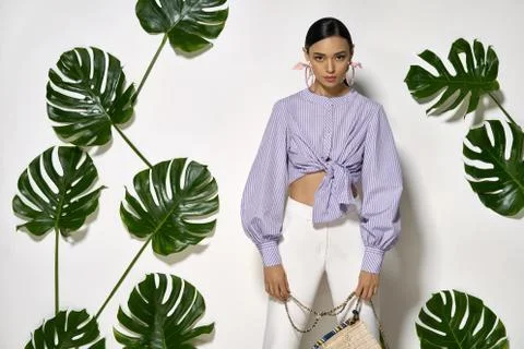 Asian model in studio Stock Photos